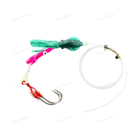 Каракатица оснащённая OF 7,5см т.зелёный/блёски