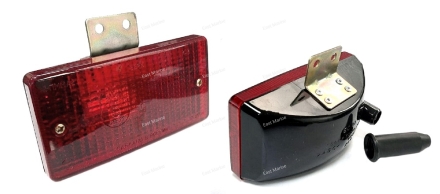 Фонарь противотуманный с лампой 12V, крепление - вертикальный кронштейн