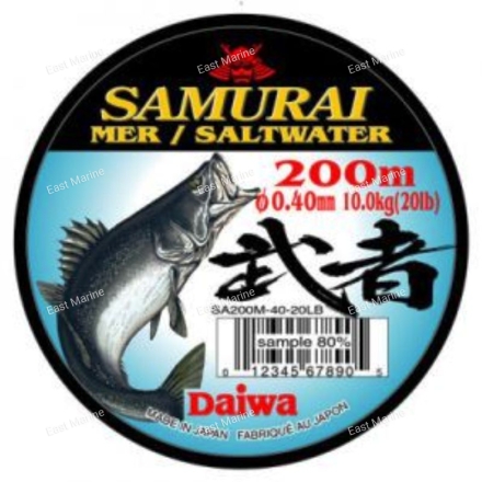 Леска монофильная DAIWA SAMURAI SALTWATER /0,5мм/200м/17,5кг