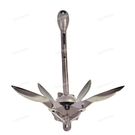 Якорь раскладной, кошка, 4кг нержавеющая сталь, полированный A010304