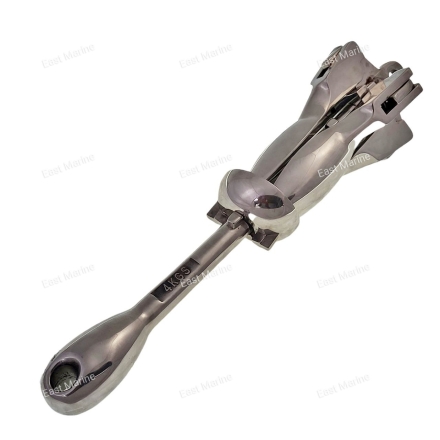 Якорь раскладной, кошка, 4кг нержавеющая сталь, полированный A010304