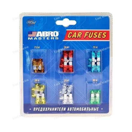 Набор предохранителей флажковых (7,5/10/15/20/25/30А)      FU-AI381-AS-16