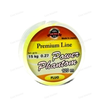 Леска Power Phantom Premium Line FLUO YELLOW 120m 0,45mm