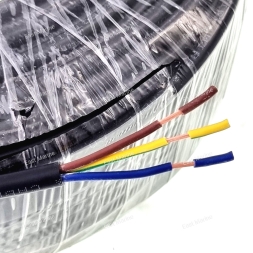 Кабель трёхжильный 3 х 1.5 мм² чёрный            SF52028-3X1.5B