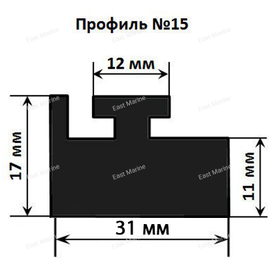 Склиз Polaris 11 (15) профиль, 1422 мм (белый) 211-56-85