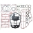 Прокладки к-т   Evinrude 75/90  3-цил. E-TEC 04-12     500-137-01
