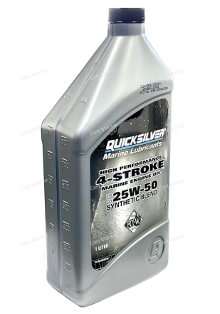 Масло Quicksilver 25W50 (синтетика) для моторов Verado (1 л.) 8M0096256-6