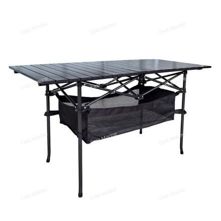 Стол складной PR 120x55x65см с отделом под посуду столешница алюминий (PR-MC-608)