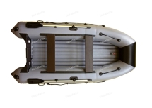 Лодка надувная моторная LEADER VISLA-340 с НДНД серый/чёрный