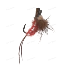 Муха донная SJ-59-14 крючок №14 белый/розовый