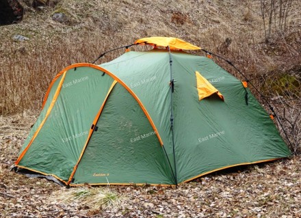 Палатка туристическая автомат ENVISION 3 Tent трёхместная 230х230х154+60+60/4000мм