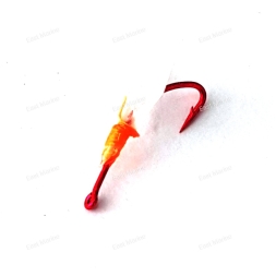 Крючок на корюшку с Крыльями №3 UV/ораньжевый