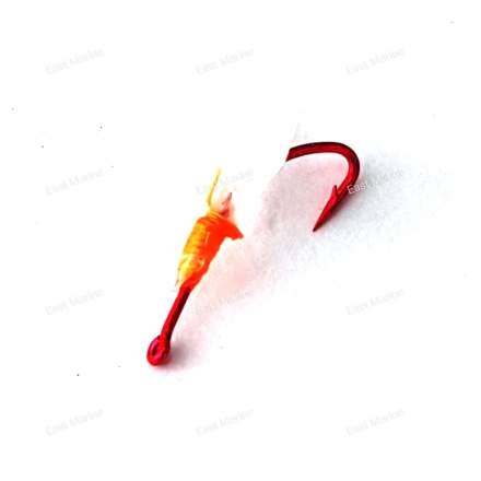 Крючок на корюшку с Крыльями №3 UV/ораньжевый