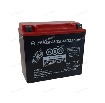 Аккумулятор  WBR   VK Professional,  Grizzly 550-700  175*87*155 MT12-18 (полярность обратная)