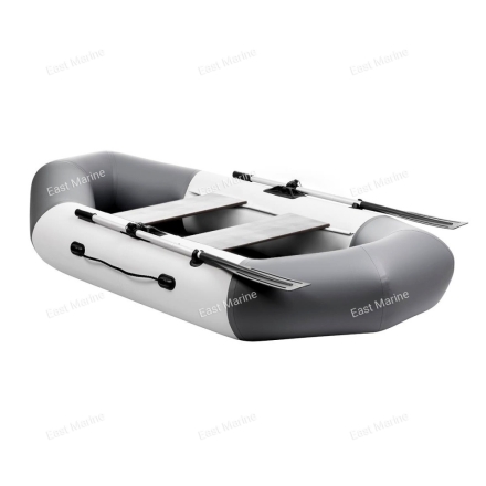 Лодка надувная гребная Бриз 240 белый/серый 2,4м 