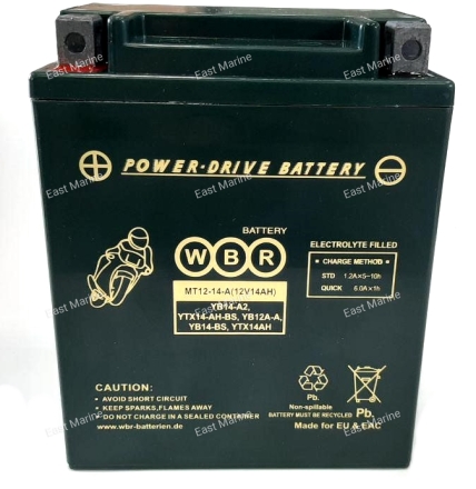 Аккумулятор WBR MT12-14-А, 135*90*167мм (полярность прямая)