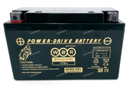 Аккумулятор WBR MTG 12-8, 150*66*95мм (полярность прямая) 