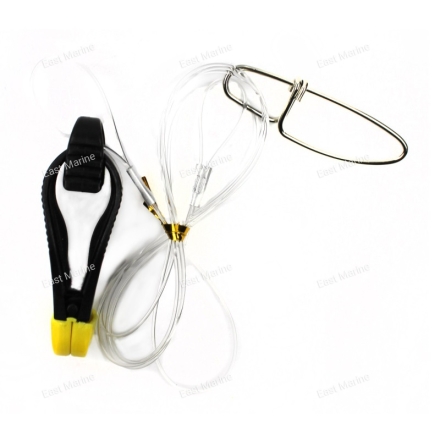 Клипса троллинговая тросовая JpFishing (5,5см, карабин №5, 70см)