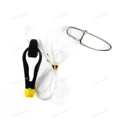 Клипса троллинговая тросовая JpFishing (5,5см, карабин №6, 70см)