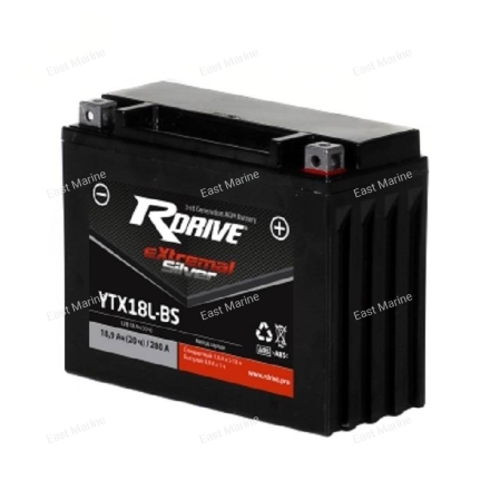 Аккумулятор R-Drive Exstremal Silver  YTX18L-BS