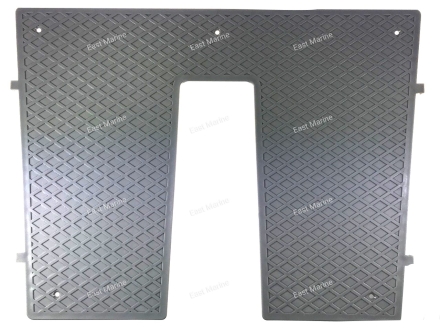 Накладка на транец серая B184031  430x324x6.6 мм