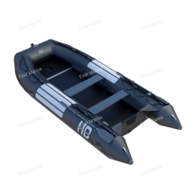 Лодка надувная моторная многоцелевая из ПВХ морского класса Badger HEAVY DUTY  HD390 чёрный 3,9м