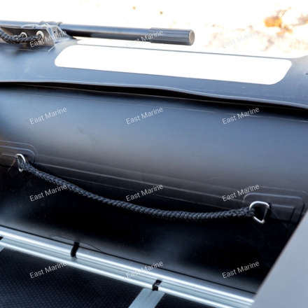 Лодка надувная моторная многоцелевая из ПВХ морского класса Badger HEAVY DUTY  HD390 чёрный 3,9м