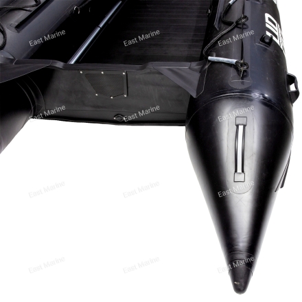 Лодка надувная моторная многоцелевая из ПВХ морского класса Badger HEAVY DUTY  HD390 чёрный 3,9м