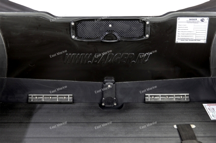 Лодка надувная моторная многоцелевая из ПВХ морского класса Badger HEAVY DUTY  HD390 чёрный 3,9м