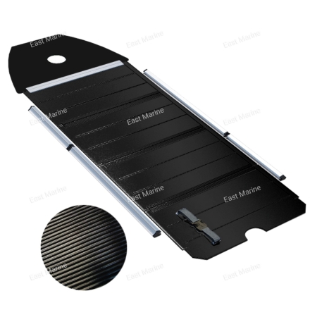 Лодка надувная моторная многоцелевая из ПВХ морского класса Badger HEAVY DUTY  HD390 чёрный 3,9м