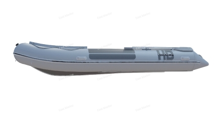 Лодка надувная моторная многоцелевая из ПВХ морского класса Badger HEAVY DUTY HD430 серый 4,3м