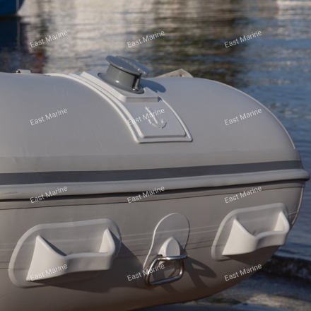 Лодка надувная моторная многоцелевая из ПВХ морского класса Badger HEAVY DUTY HD430 серый 4,3м