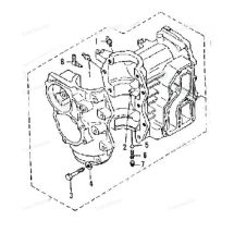 Блок цилиндров Tohatsu 18, Mercury 15