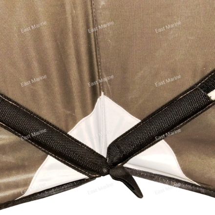 Шатёр СЛЕДОПЫТ быстро сборный 6 стен / 3,35 х 3,85 х 2,25м / 9,3кв.м бежевый/хаки (PF-TOR-K06)