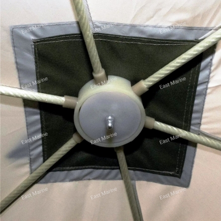 Шатёр СЛЕДОПЫТ быстро сборный 6 стен / 3,35 х 3,85 х 2,25м / 9,3кв.м бежевый/хаки (PF-TOR-K06)