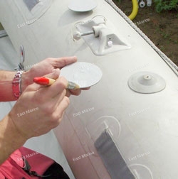 Крепление круглое для ПВХ лодки чёрный