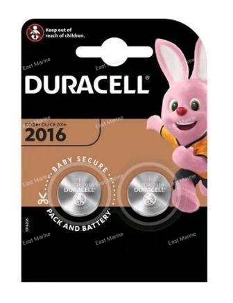 Батарейки Duracell DL 2016 display к-т2 1/10/100
