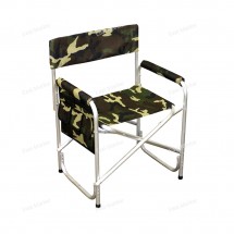 Кресло складное "СЛЕДОПЫТ" 595х450х800 мм, с карманом на подлокотнике, алюминий/2/