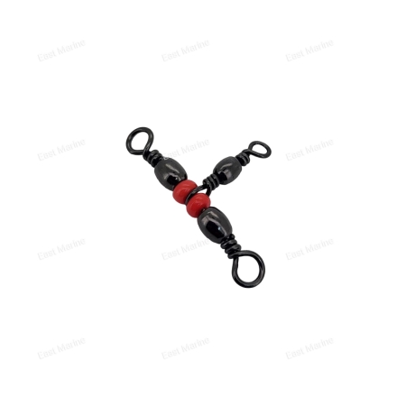Вертлюг тройной с бусинами Namazu TRIPPLE SWIVEL №3х5 тест:32кг уп. 10шт