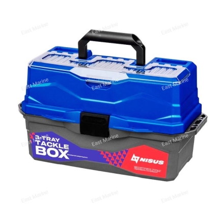 Ящик для снастей NISUS Tackle Box с 3-мя полками синий (N-TB-3-B)