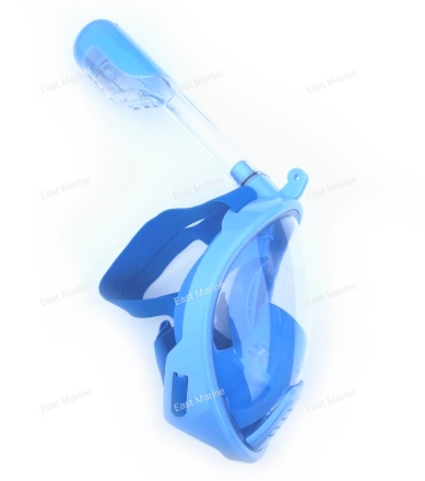 Маска с трубкой детская  FREE BREATH, синяя, размер XS SF70585-B