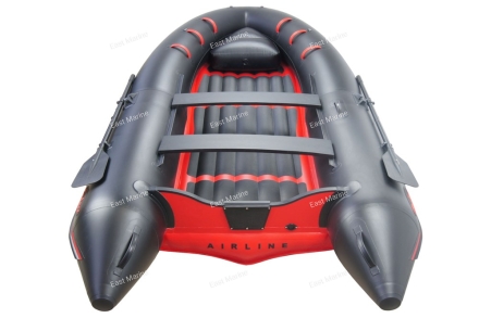 Лодка надувная моторная BADGER AIR LINE ARL390-BLACK/RED с НДНД 3,9м