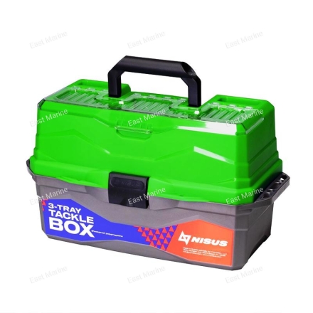 Ящик для снастей NISUS Tackle Box с 3-мя полками зеленый (N-TB-3-G)