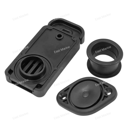 Клапан сливной шиберный (21 мм), цвет чёрный   100-123