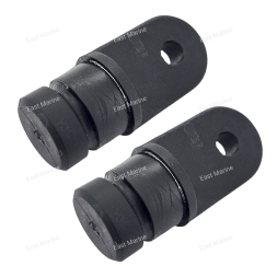 Наконечники черные, комплект (2шт) 7/8&quot; ,   50-76051