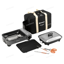 Плита газовая портативная NISUS MS88 сумка/сковорода/пластина для гриля/кух.инструмент (N-MS-88 KIT)