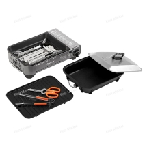 Плита газовая портативная NISUS MS88 сумка/сковорода/пластина для гриля/кух.инструмент (N-MS-88 KIT)