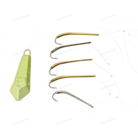 Удилище зимнее RX-5 Оснащённое 5 разных блёсен зубарь/навага