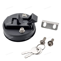 Ручка люка 62 мм, чёрный пластик, с ключом  SF31111-2