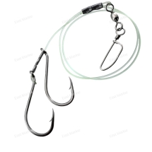 Оснастка палтусовая с двумя крючками 7/0 и 8/0 тест: 30кг